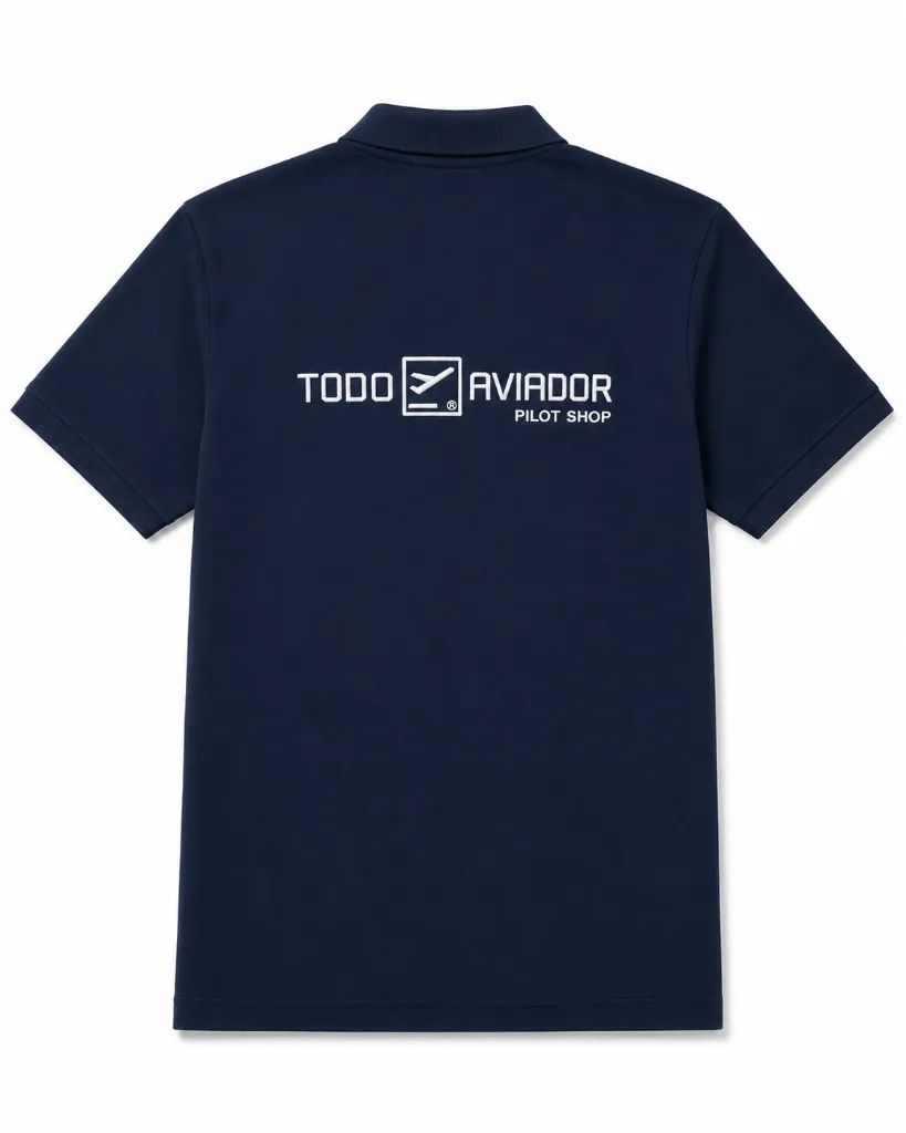 Polo Camisero Todo Aviador - Azul Atras.webp