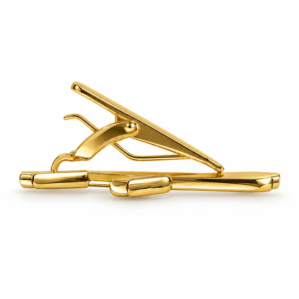 Pisa Corbatas Elegante de Metal Diseño Avión – Dorado12.webp