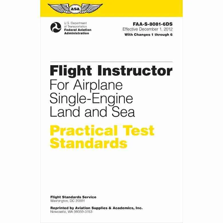 Flight Instructor – Practical Test Standards PTS