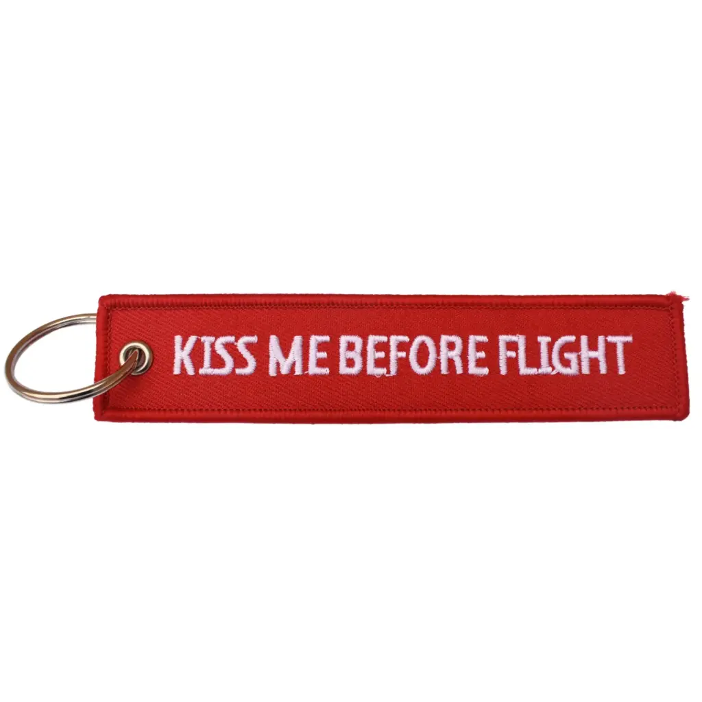 Llavero - Kiss Me Before Flight - Rojo