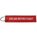 Llavero - Kiss Me Before Flight - Rojo