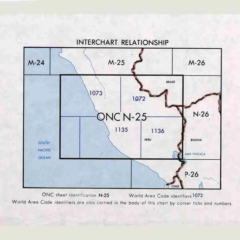 Carta ONC N25 – 1 : 1,000,000