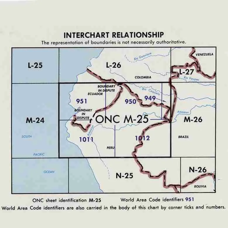 Carta ONC M25 – 1 : 1,000,000