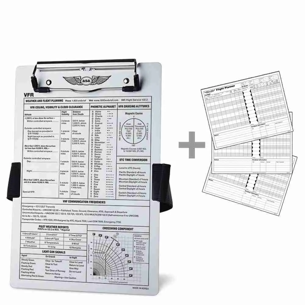 Piernera VFR - ASA Metálica + ASA Flight Planners (3 und)