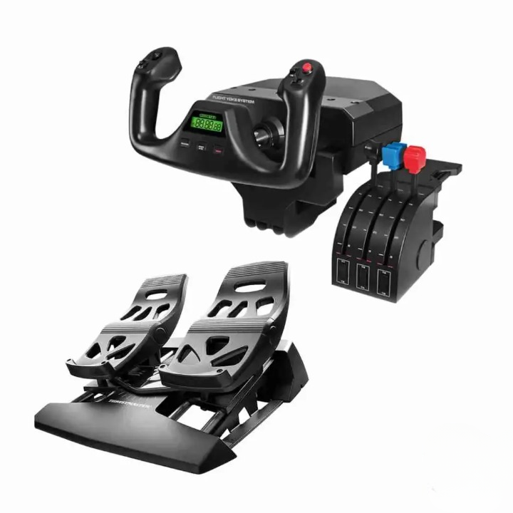 PACK simulador de vuelo Yoke + Rudder Pedals