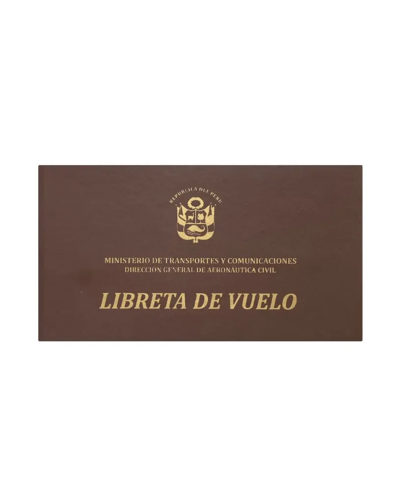 Libreta de Vuelo - Marrón, Tapa Dura