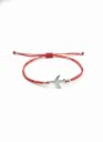 Pulsera Aviador Silver-Jet (Plata 950) Hilo Rojo