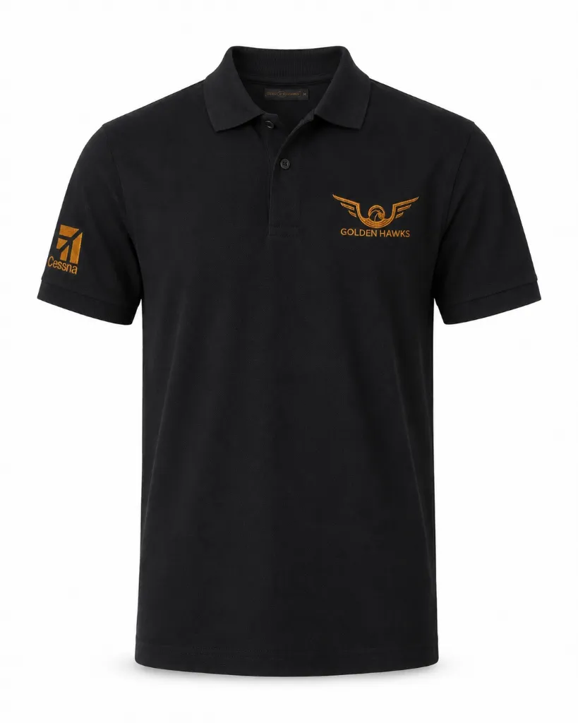 Polo Golden Hawks Negro (Small - S)