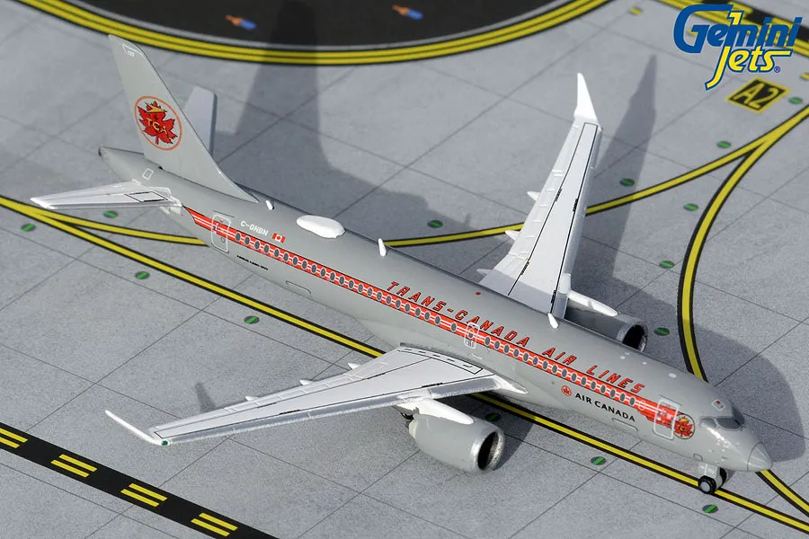 Air Canada Airbus A220-300 "Trans-Canada Retro" Model 1:400