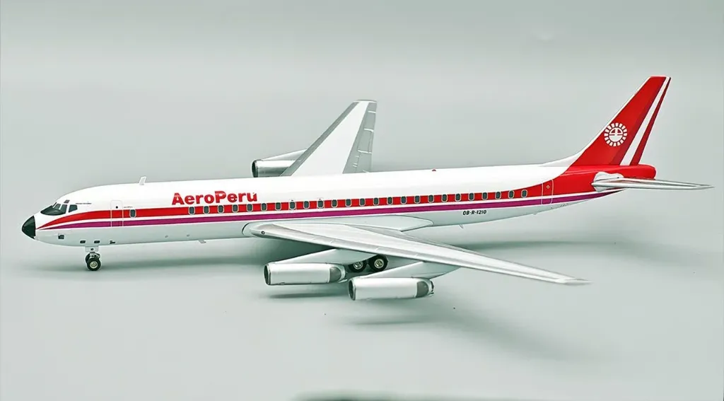 [EAV-DC8-1210] AeroPerú McDonnell Douglas DC-8-62H Model Escala 1:200