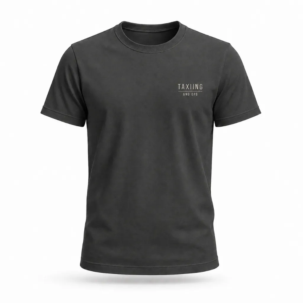 Polo Aeronáutico - Taxiing - Colección Fases de Vuelo (Small - S, Gris Oscuro)