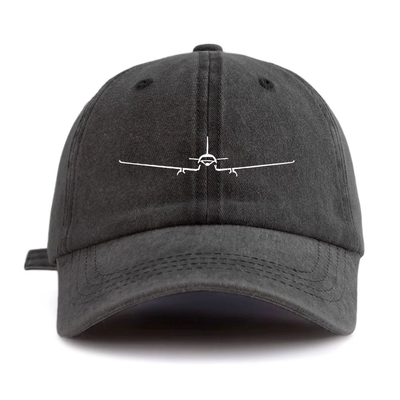 Gorra Jockey Vintage Con Estampado De Avión