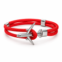 Pulsera de Cuerda Ajustable con Dije de Avión